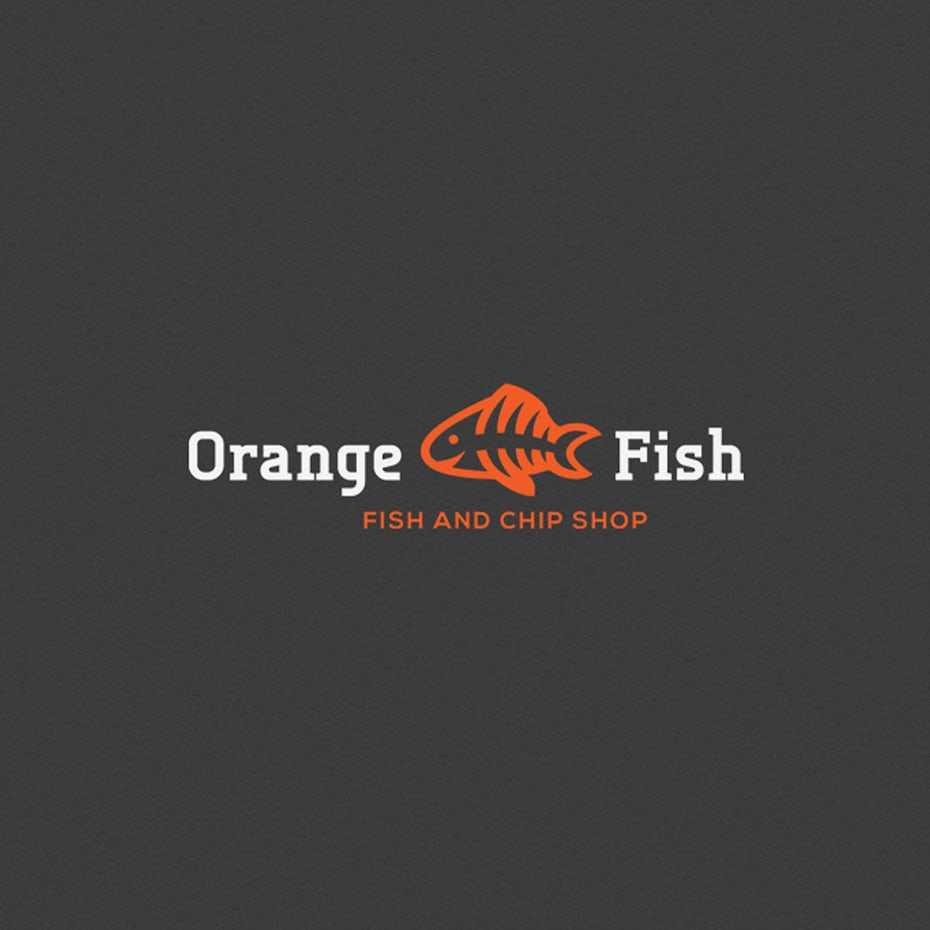 Logo with fish