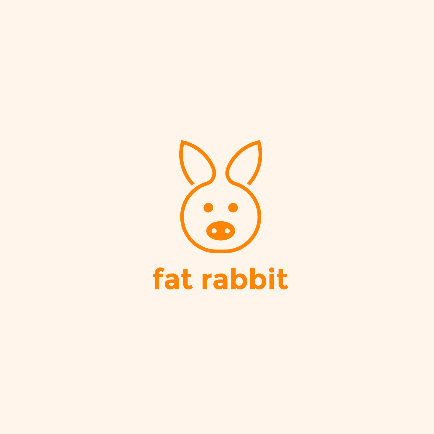 Logo with rabbit