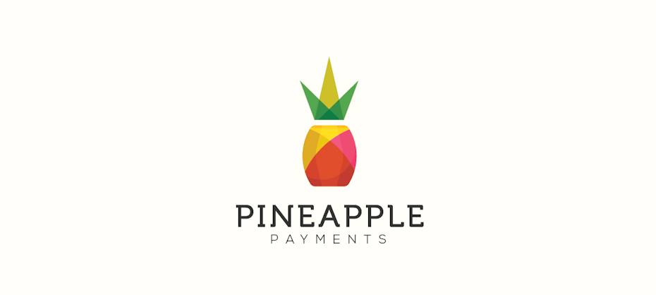 geometric pineapple logo design
