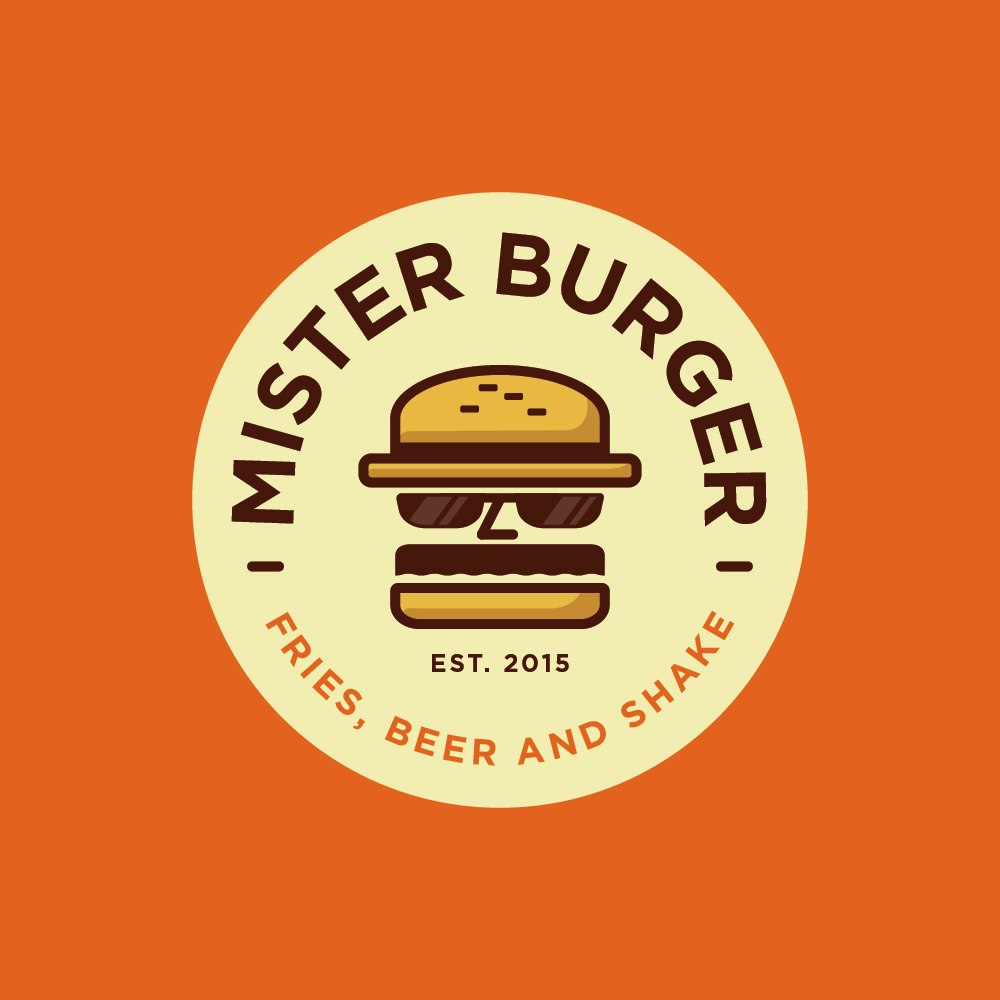 Logo s hamburgerem