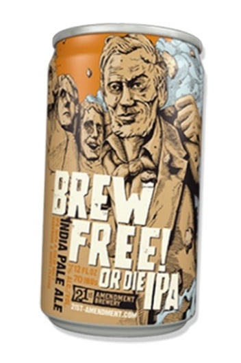 Brew Free or Die label