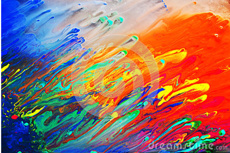 MULTI-COLORED ABSTRACT PAINTING