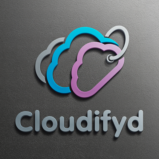 Diseño de logotipo de tecnología cloudified