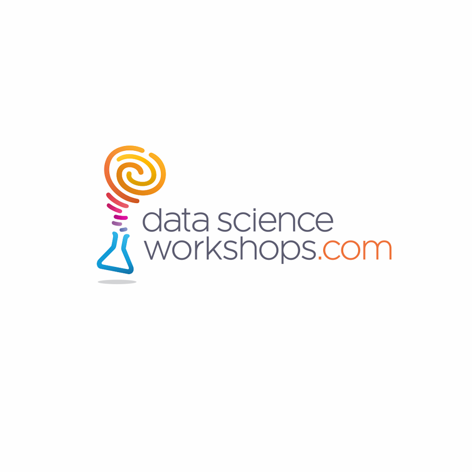 Diseño de logotipo de inicio de tecnología de ciencia de datos