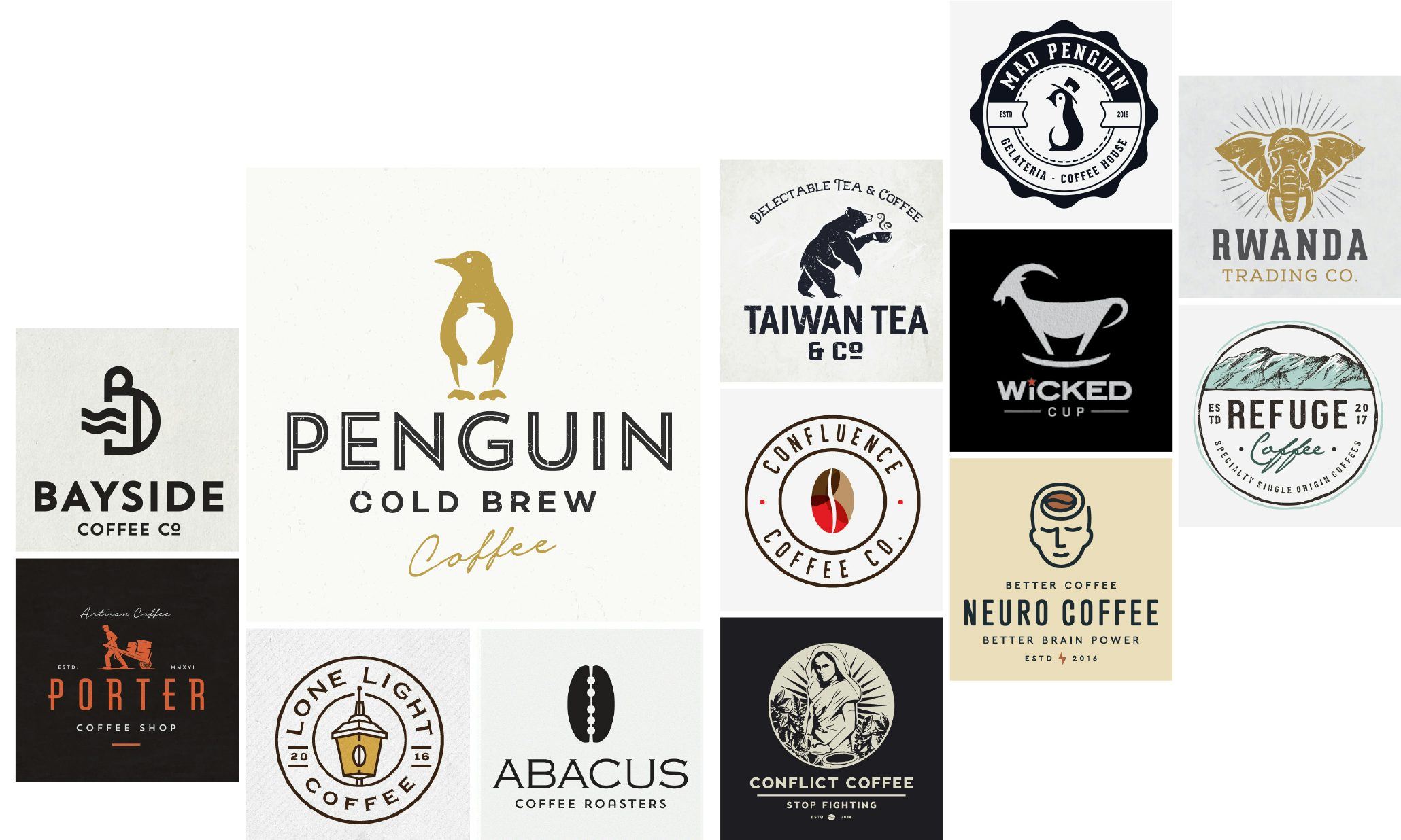 famous coffee shops logos