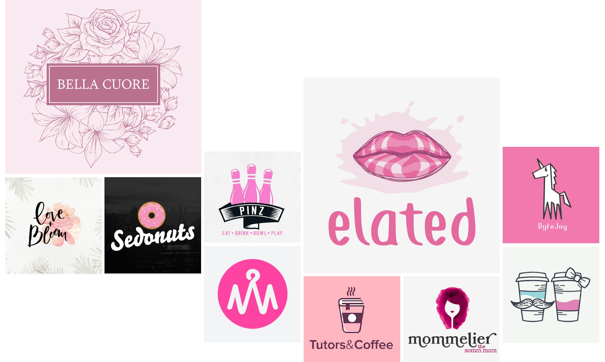31 pink logos that flush with possibility - 99designs