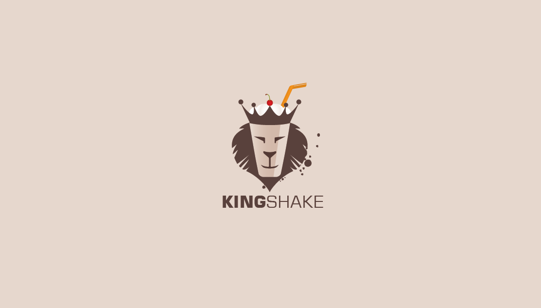 Diseño del logo de King shake