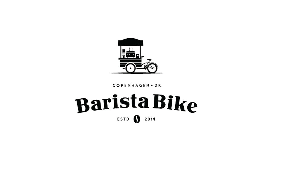 White background and black logo