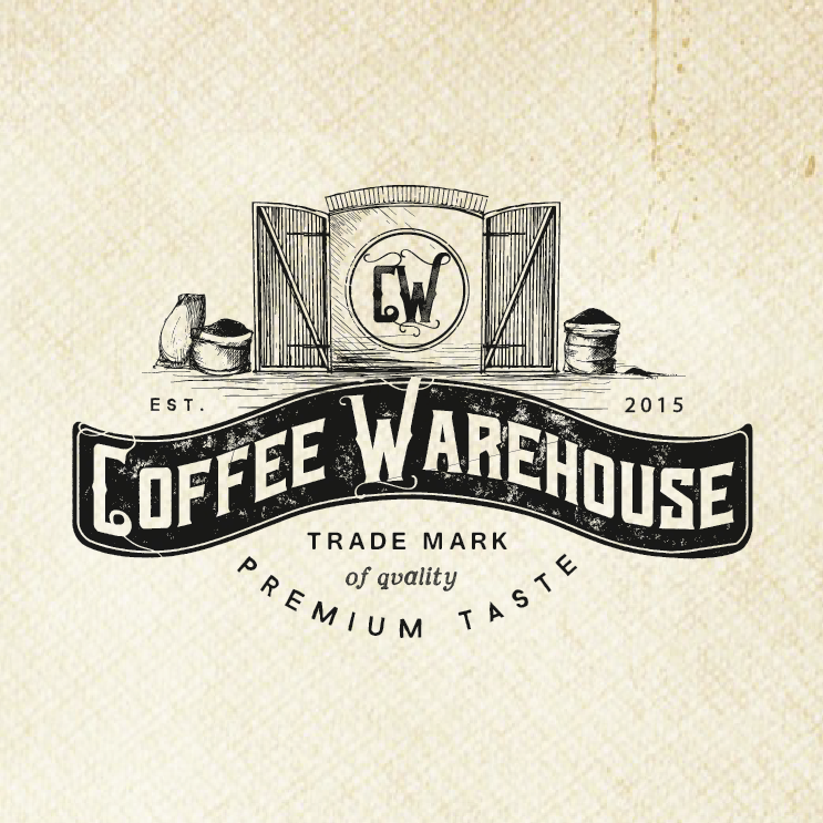 coffee warehouse logo design