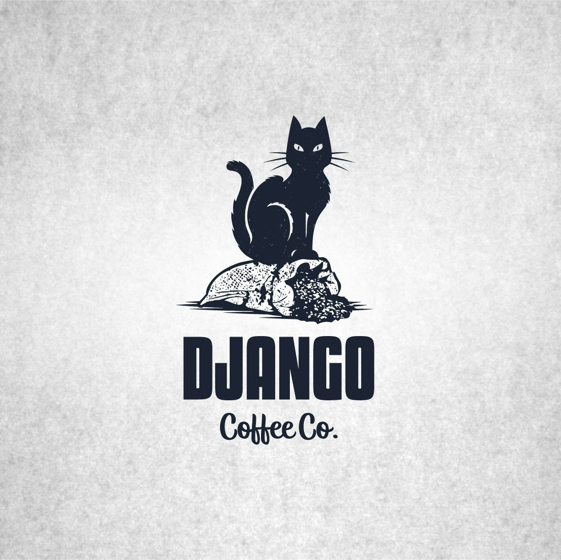 Diseño del logo del café de Django