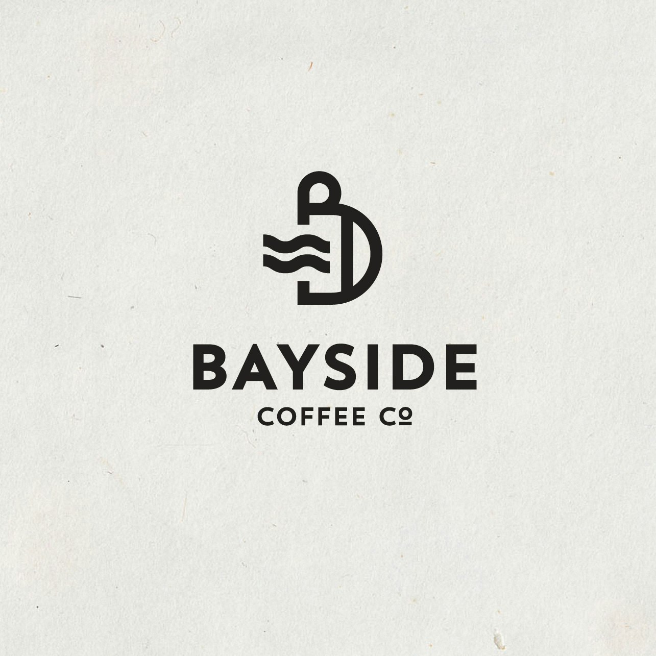 Diseño de logotipo de empresa de café con temática de playa