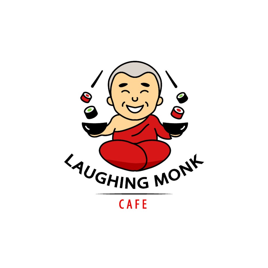 laughing monk cafe design