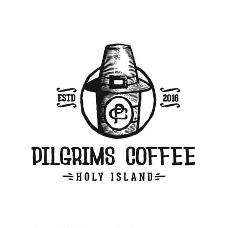 Diseño del logo de Pilgrims Coffee