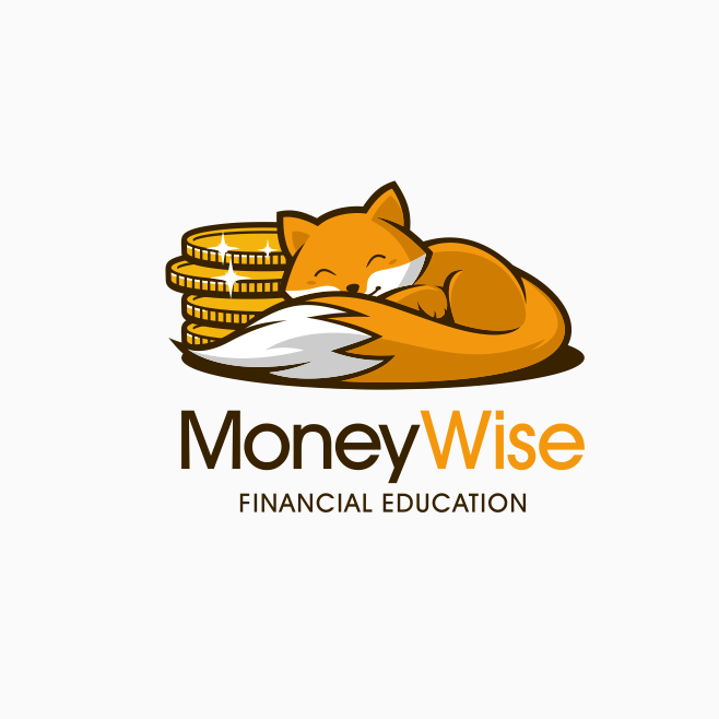 Fox with coins logo