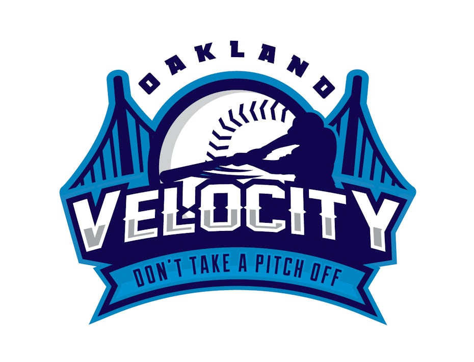 Blue baseball logo