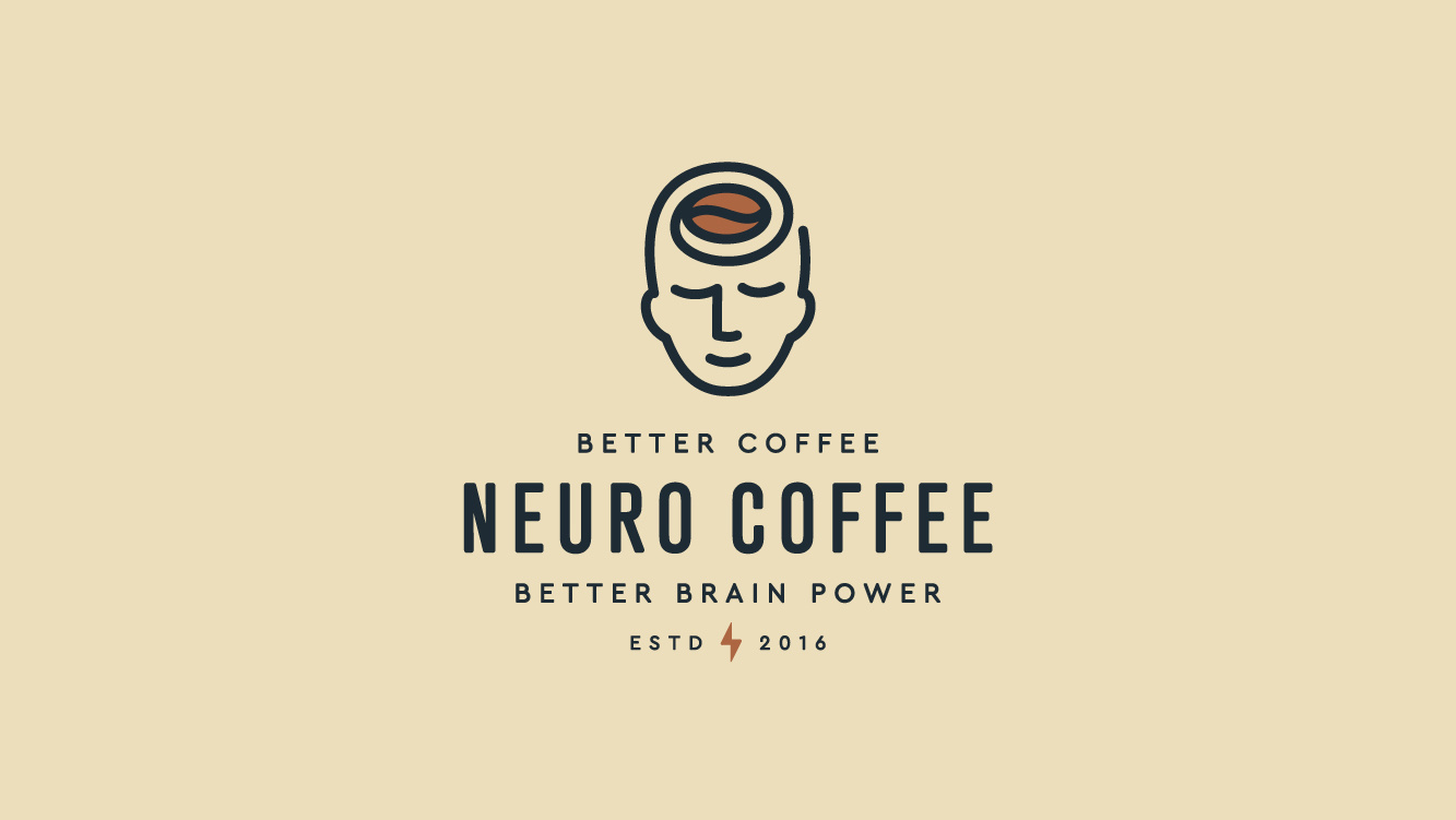 Neuro coffee logo design