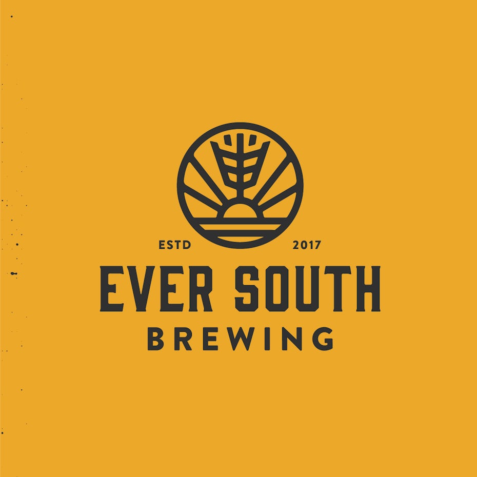 Ever South brewing logo design