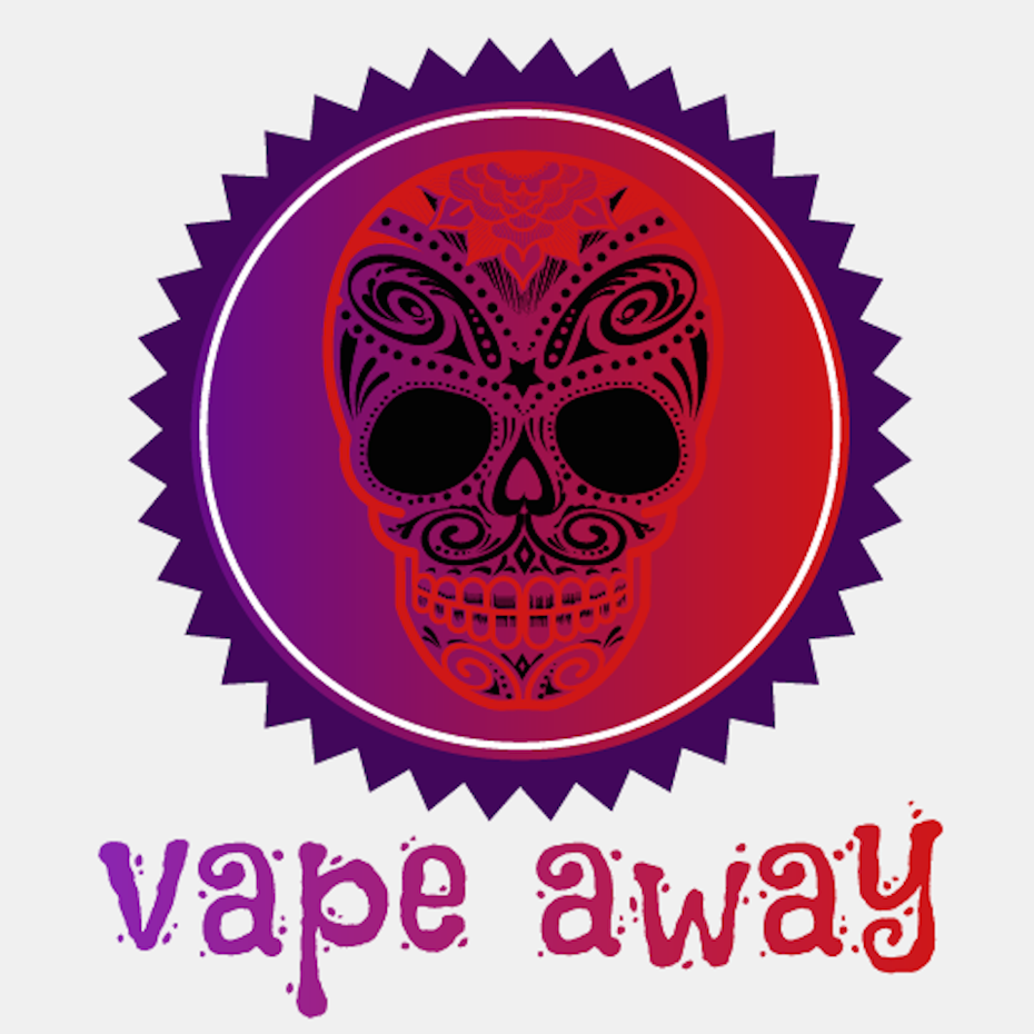 Vibrant sugar skull logo