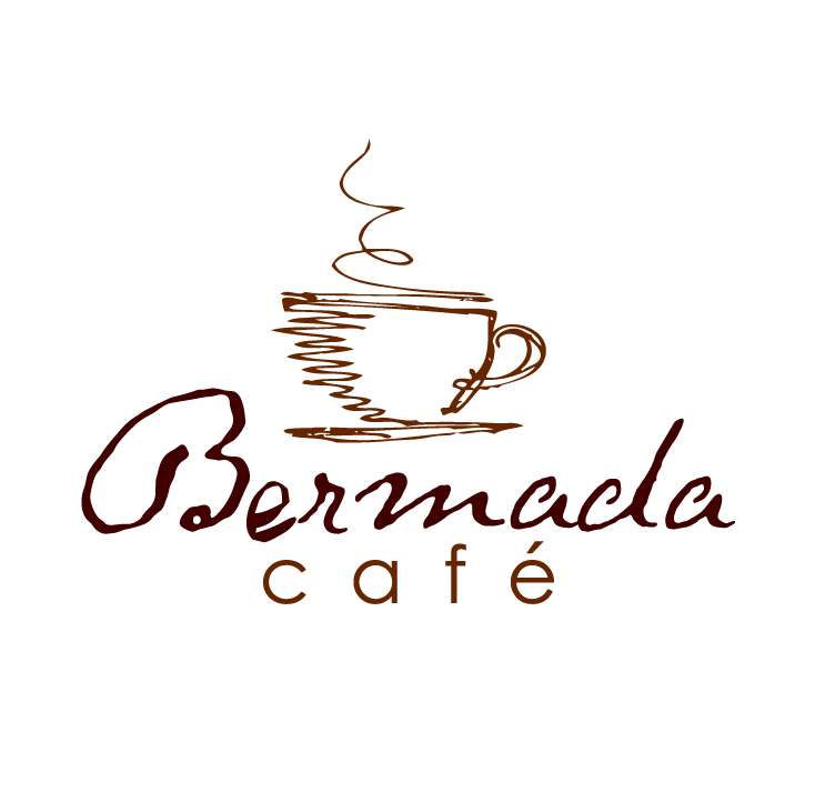 sketchy minimal cafe logo design