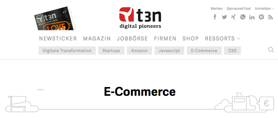 t3n Magazin für digitale Wirtschaft und E-Commerce 