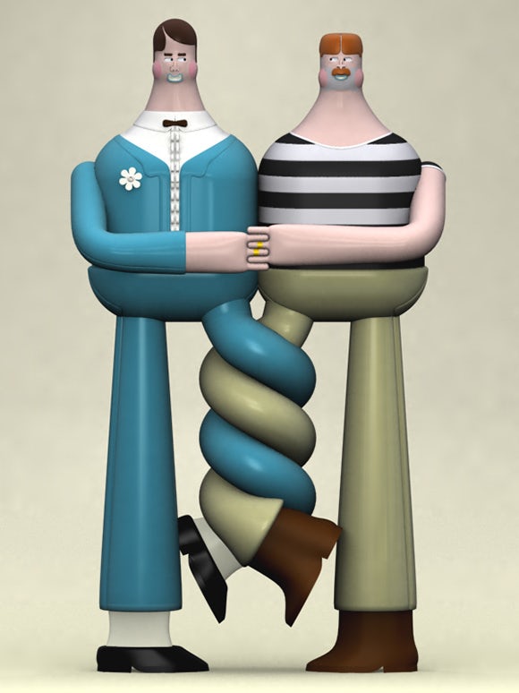 A marriage equality 3D design