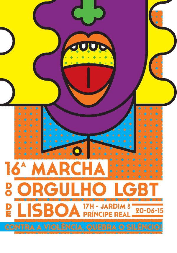Posters promoting Lisbon’s Gay Pride event