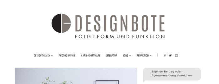 Inspirierende Design Blogs: Designbote