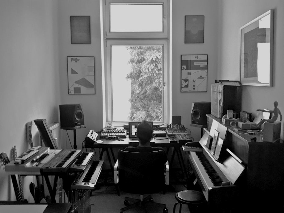Lvis Mejía in seinem Studio