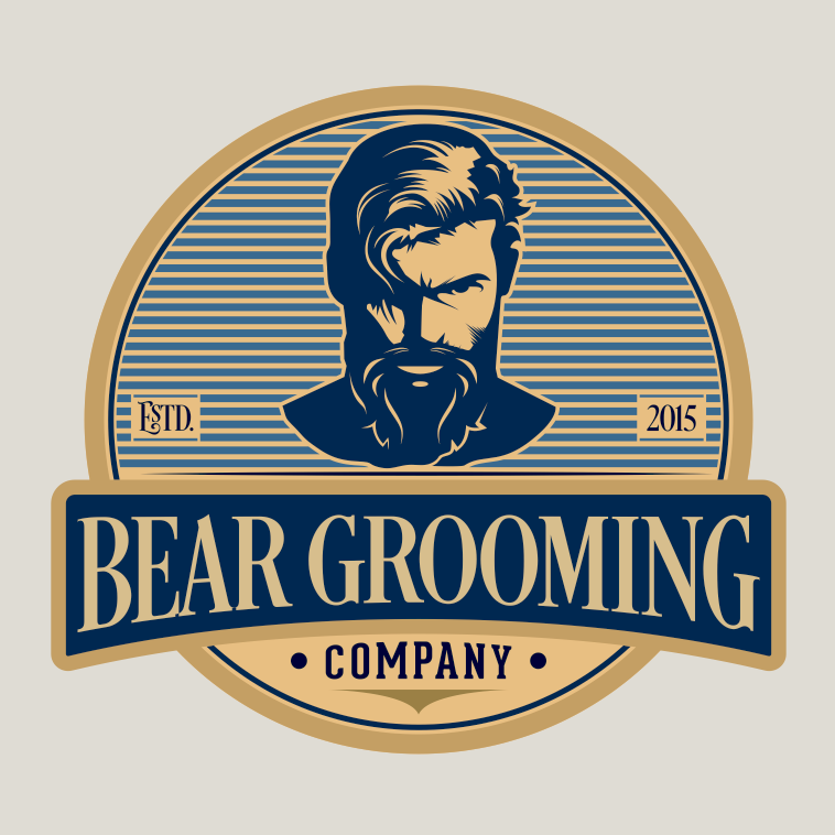 Logo design for bear groom