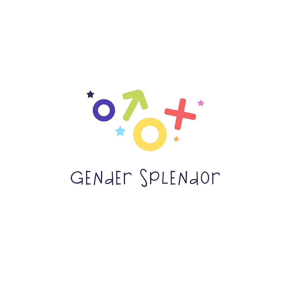 Logo design for Gender Splendor kids’ clothing