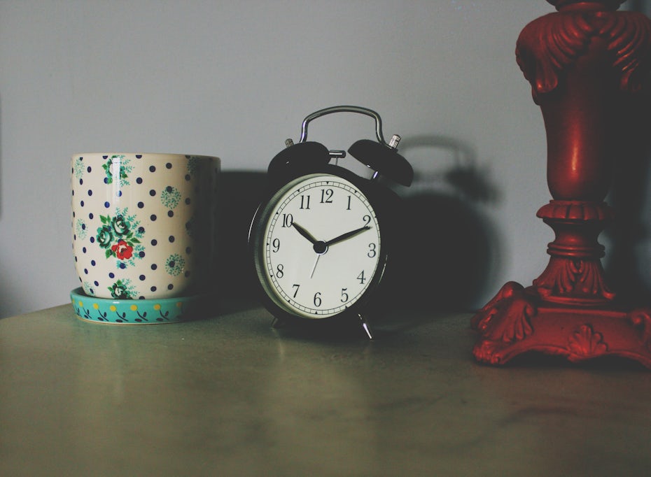 Alarm clock.
