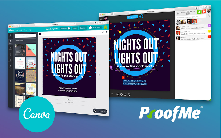ProofMe for Canva screenshot