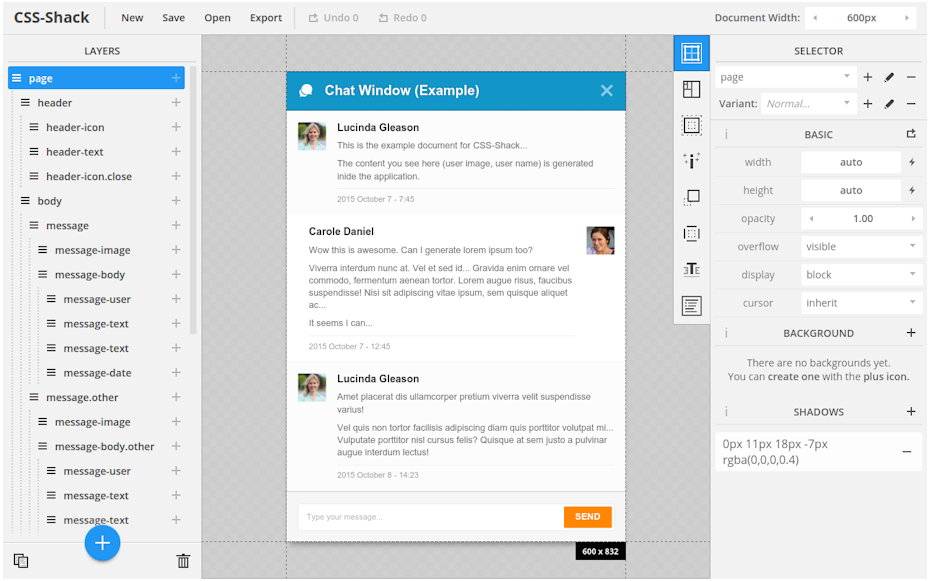CSS Shack screenshot