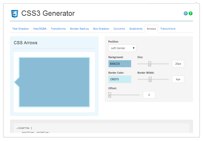 CSS3 Generator screenshot