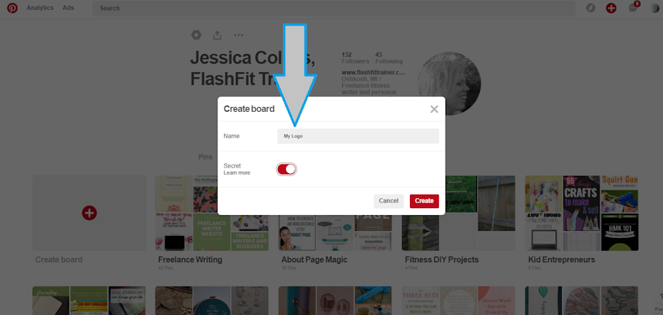 Pinterest screenshot