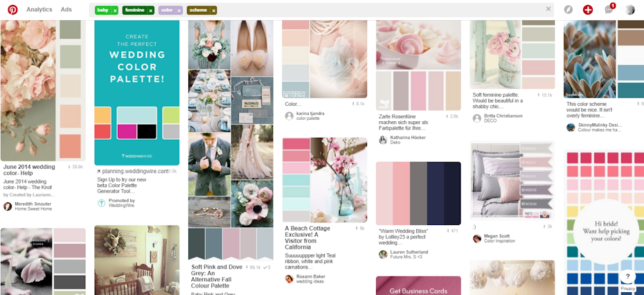 Pinterest screenshot
