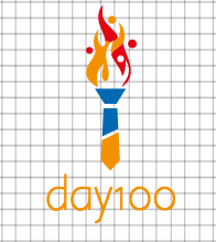 day100 logo vom logo maker DesignMantic