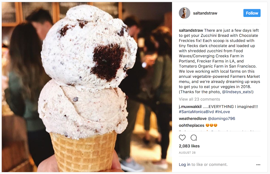 Cómo promocionarte en las redes sociales (en 4 sencillos pasos) - Cono de helado de sal y paja