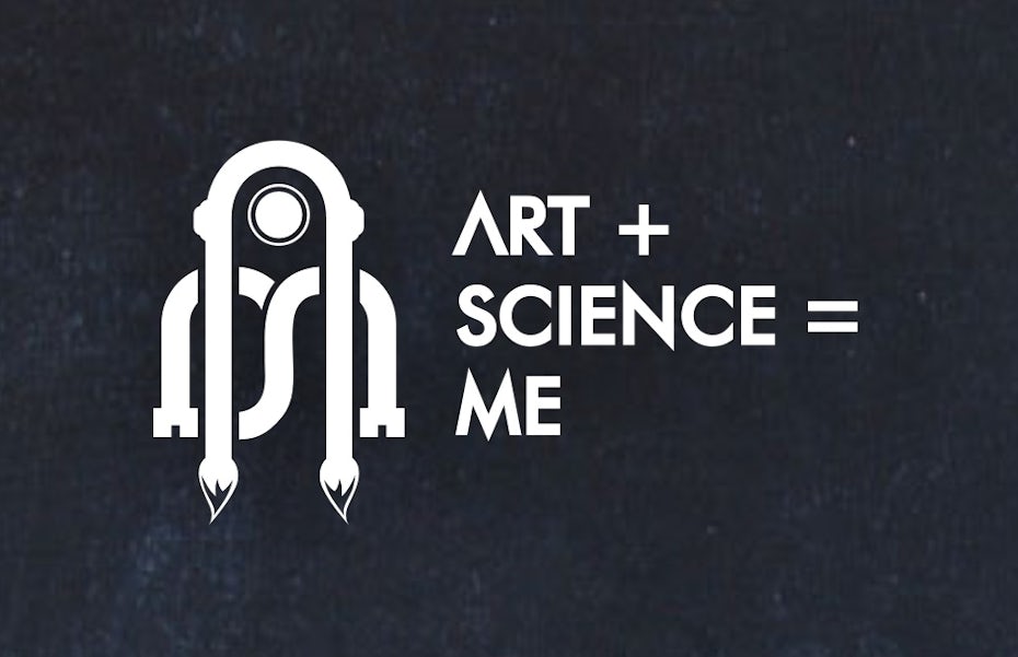 Logo design combining science and art