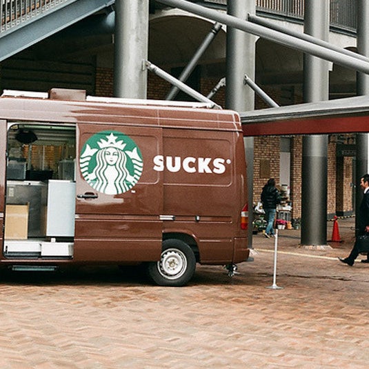 Starbucks van