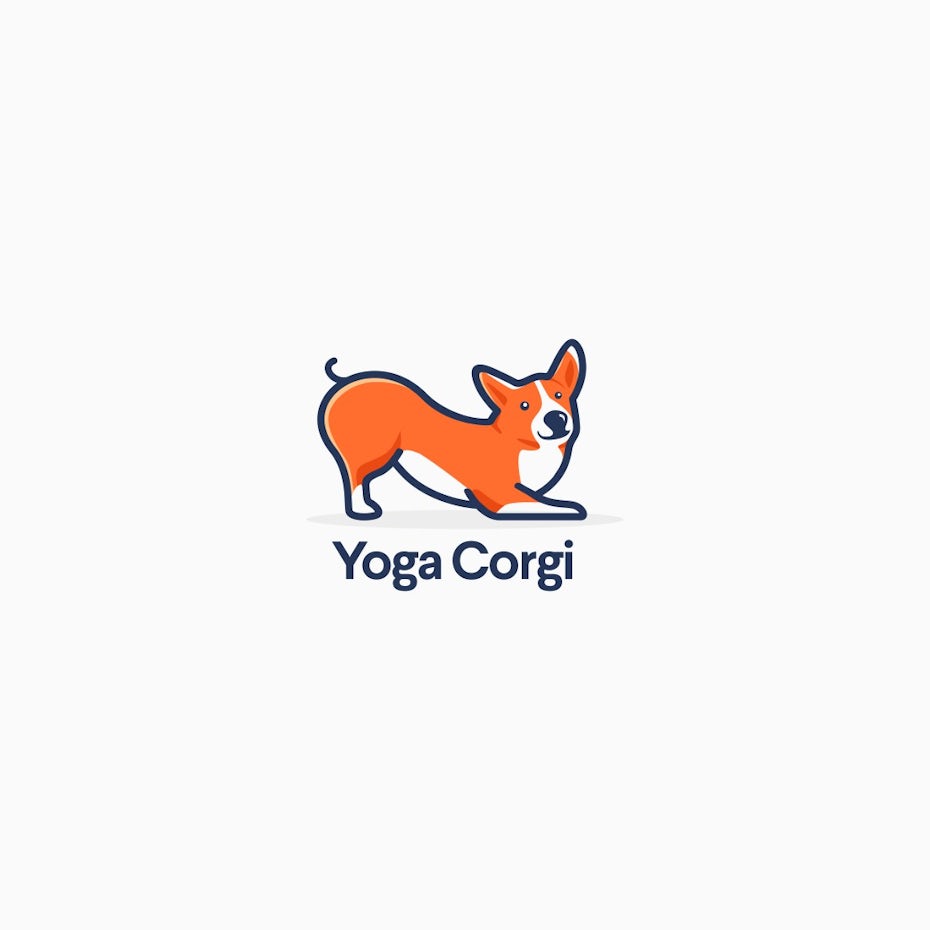 Yoga Corgi logo