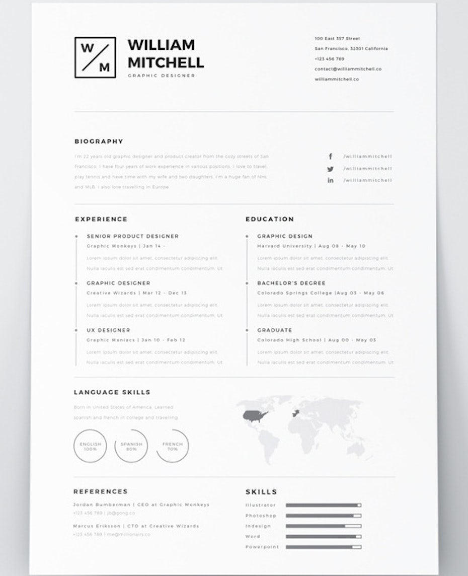 7 Resume Design Principles That Will Get You Hired 99designs