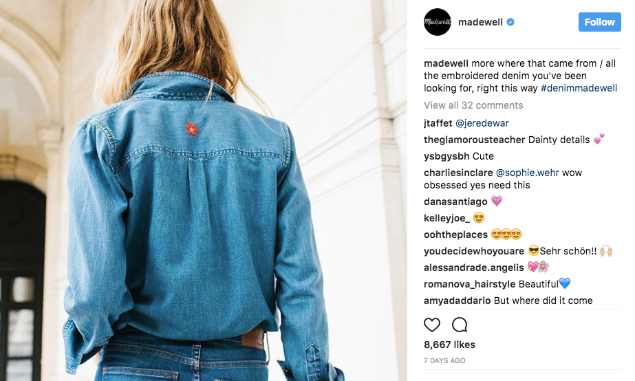 Madewell Instagram image