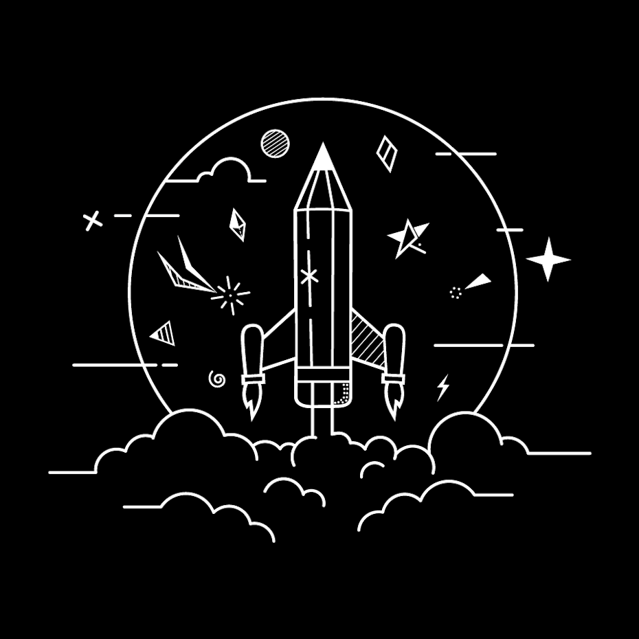 Modern tshirt design for an art school