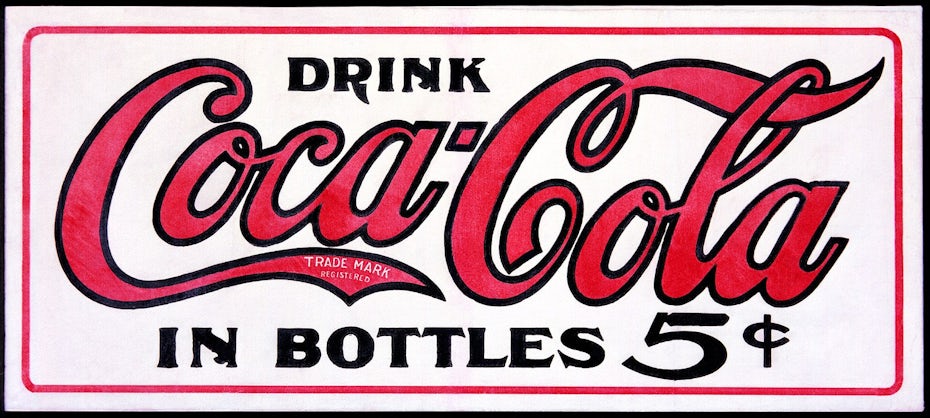 old coca-cola sign