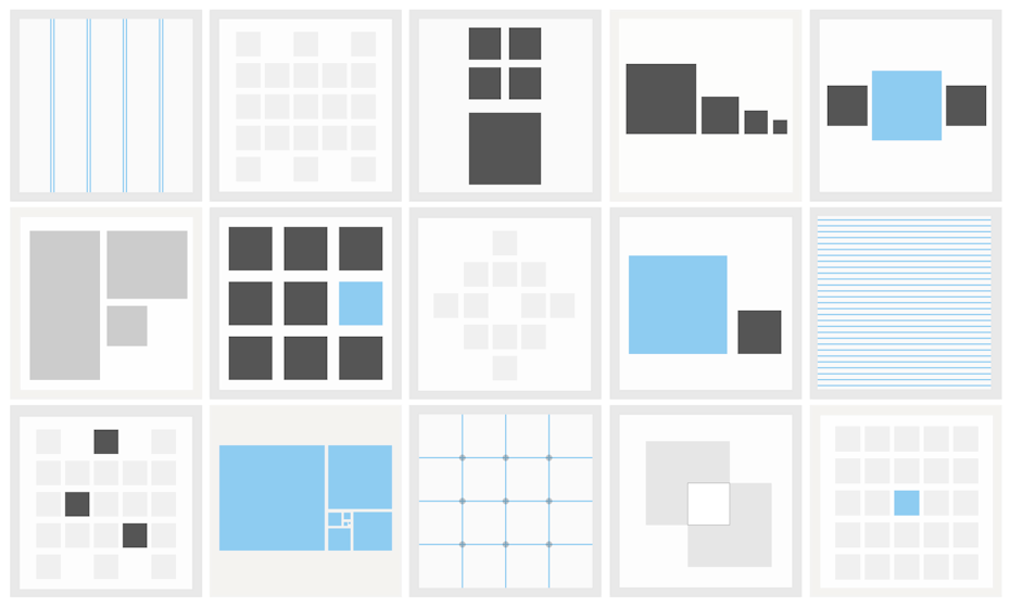 What are the three techniques of design layout?