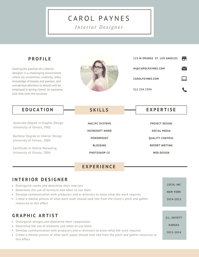 7 Resume Design Principles That Will Get You Hired - 99Designs