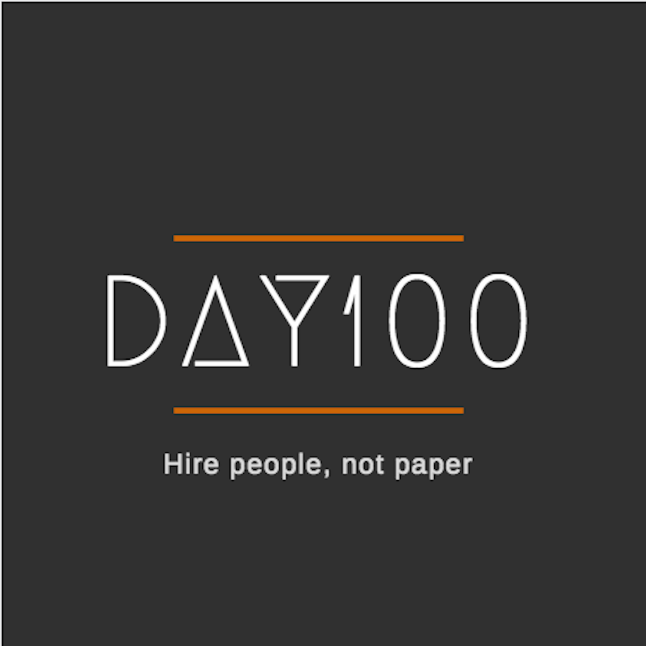 Canva day100 logo
