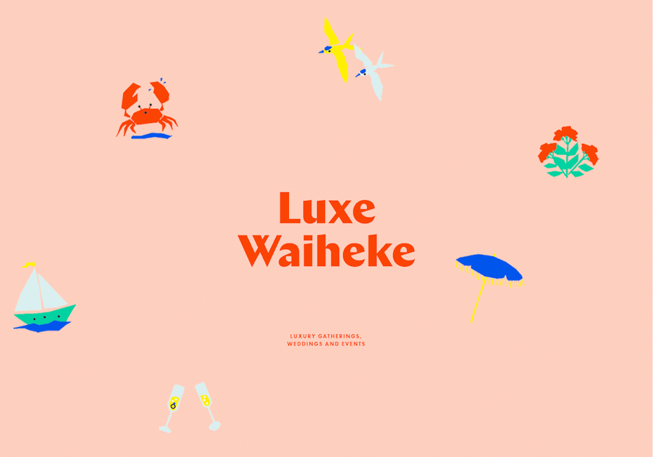 Fun logo with cute illustrations