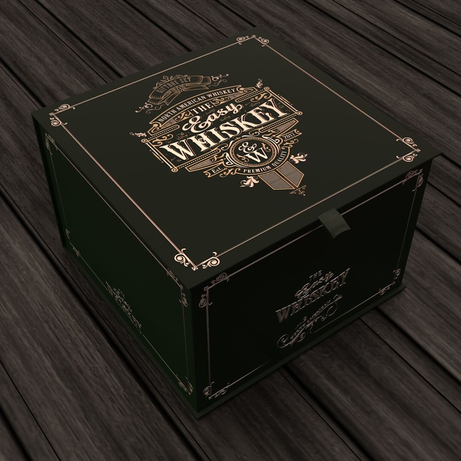 Whiskey box design